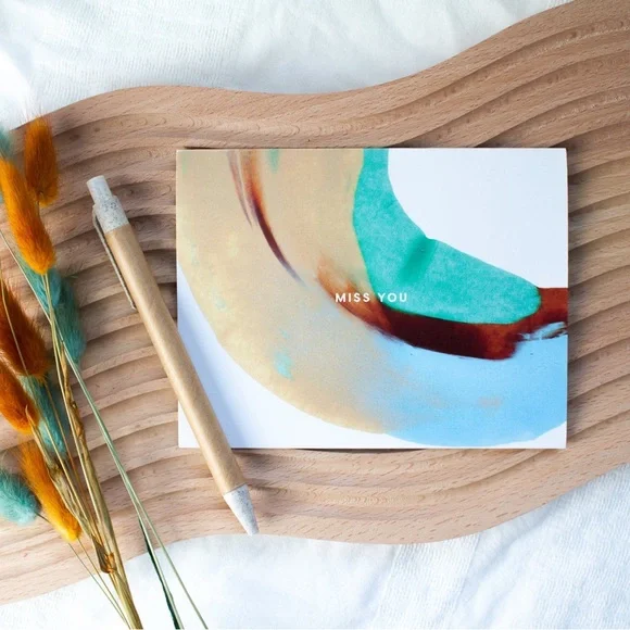 🖤 6-pack Miss You Greeting Card, 100% Eco-Friendly - Picture 3 of 4